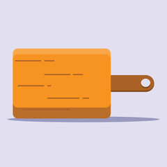 Chopping board icon. Subtable to place on science, kitchen, kitchenware, etc.