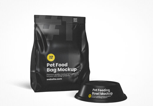 Pet Food Packaging Mockup