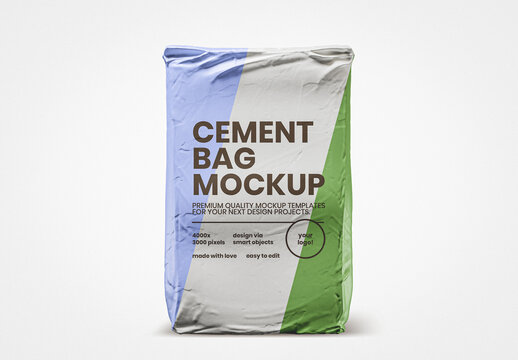 Cement Bag Mockup