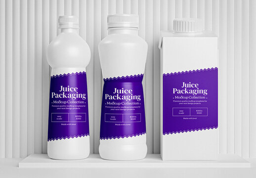Juice Packaging Mockup