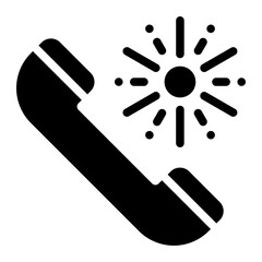 phone call glyph icon