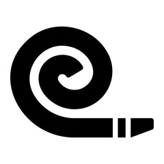 party blower glyph icon