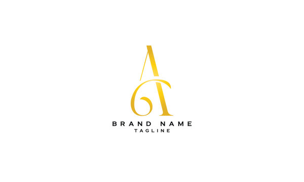 A6, 6A, Abstract initial monogram letter alphabet logo design