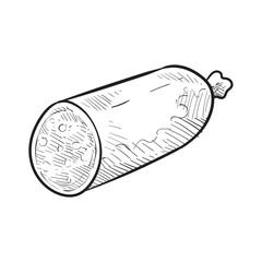 sausage handdrawn illustration