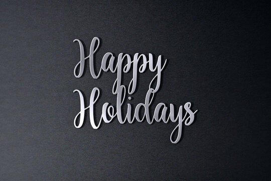 Happy Holidays Stylish Text Design illustration