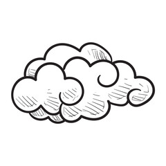 clouds handdrawn illustration