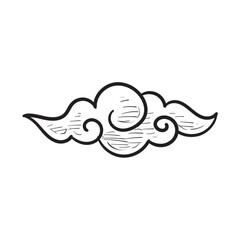 clouds handdrawn illustration