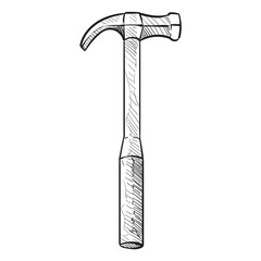 hammer handdrawn illustration