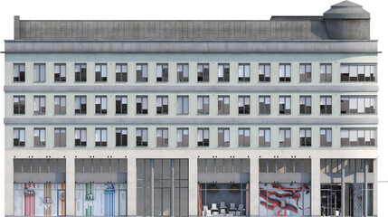 Obraz premium Facade view of historical building