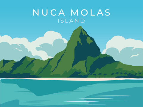 Nuca molas island of Indonesia