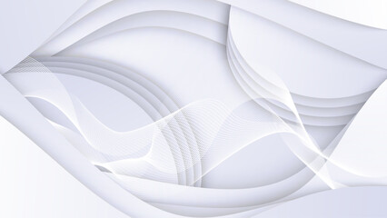 White vector gradient abstract background design. Minimal geometric design for cover, poster, banner, brochure, header, presentation, web, flyer