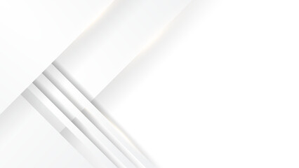 White vector abstract geometrical shape modern background. Minimal geometric design for cover, poster, banner, brochure, header, presentation, web, flyer