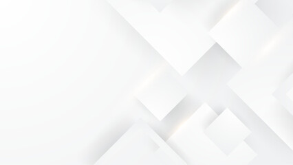 White vector minimalist simple abstract geometric background. Minimal geometric design for cover, poster, banner, brochure, header, presentation, web, flyer - obrazy, fototapety, plakaty