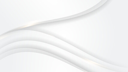 White vector abstract background with simple geometric shapes. Minimal geometric design for cover, poster, banner, brochure, header, presentation, web, flyer