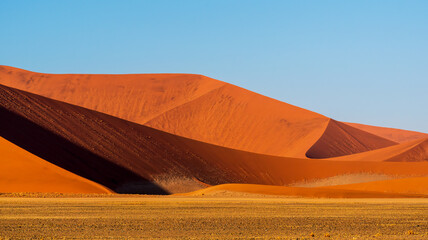 Majestic sand dunes, Namib-Naukluft Park, Namib Desert, Namibia