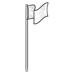 flag handdrawn illustration