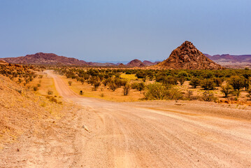Fototapeta na wymiar Desert road trip, Walvis Bay, Namibia, Africa