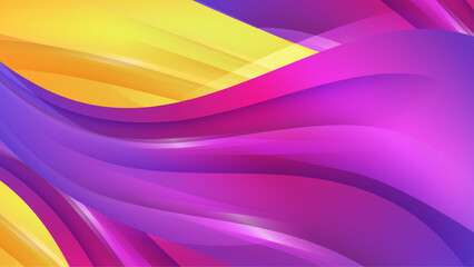 Colorful colourful vector wave shaped background. Dynamic colour gradation design for poster, banner, flyer, magazine, cover, brochure, festival