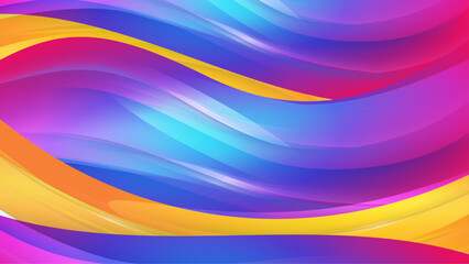 Colorful colourful vector abstract background with different waves. Dynamic colour gradation design for poster, banner, flyer, magazine, cover, brochure, festival