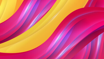 Colorful colourful vector wave wavy abstract background. Dynamic colour gradation design for poster, banner, flyer, magazine, cover, brochure, festival