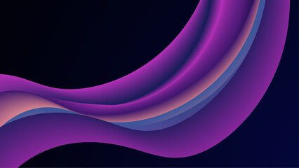 Colorful colourful vector elegant abstract background with waves. Dynamic colour gradation design for poster, banner, flyer, magazine, cover, brochure, festival