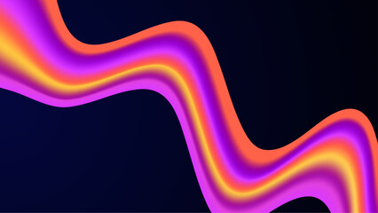 Colorful colourful vector illustration abstract wave background. Dynamic colour gradation design for poster, banner, flyer, magazine, cover, brochure, festival