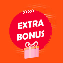 Extra Bonus Label With Present