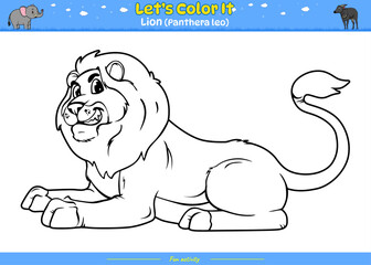 Lets color it Lion