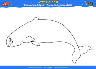 Lets color it Irrawaddy dolphin