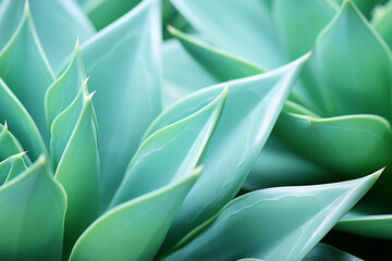 Agave - Sharp, succulent green abstract forms.