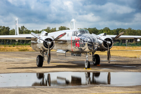 Red Bull (Flying Bulls) North American B-25J Mitchell aircraft 