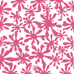 Pink abstract seamless pattern background texture , Hnad drawn illustration pattern