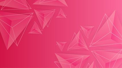 Pink and white abstract minimalist gradient background with geometric shapes. Trendy geometric abstract design with futuristic concept background for flyer, banner, cover, poster