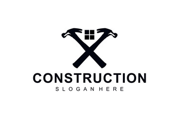 Hammer Service Repair Build Maintenance logo design