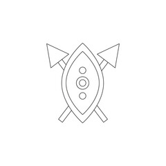 sword shield vector type icon