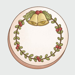 Christmas Decorated Cookies, Christmas wreath