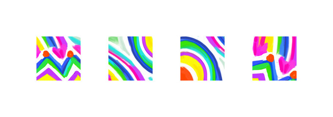 Abstract Art. Oil Painting Set