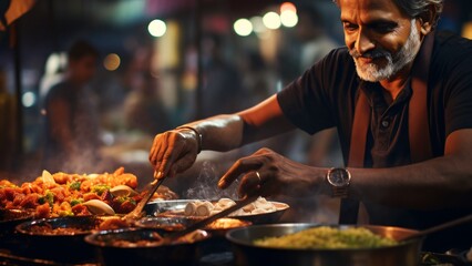 Street Food Delight - Capturing Joy and Satisfaction in Local Delicacies