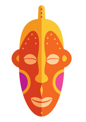 nigerian mask illustration