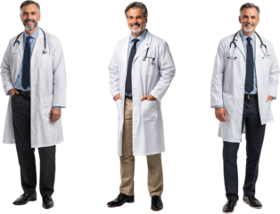 photo of smiling Doctors isolated on transparent background