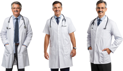 photo of smiling Doctors isolated on transparent background