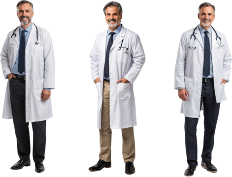 photo of smiling Doctors isolated on transparent background