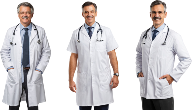 photo of smiling Doctors isolated on transparent background
