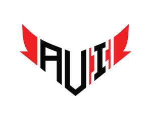 AVI letter logo design.