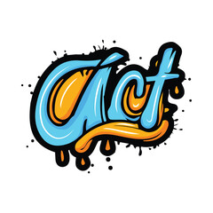 graffiti lettering typography art illustration