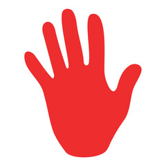 red hand day - obrazy, fototapety, plakaty
