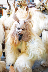 Krampus, horned anthropomorphic figure in Bavaria for Christmas