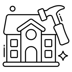 An icon design of home maintenance 
