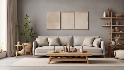 modern living room with sofa
