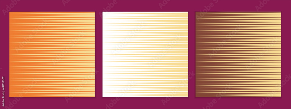 Poster abstract seamless set of cream horizontal line pattern perfect for banner poster.